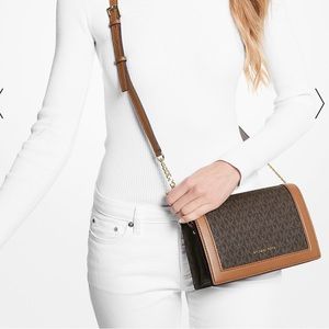 MICHAEL KORS Jet Set Large Logo Crossbody Bag